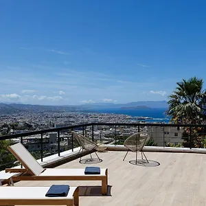 View - Heated Pool & Gym - Majestic Views - 5 Min Drive From Center Chania (Crete)